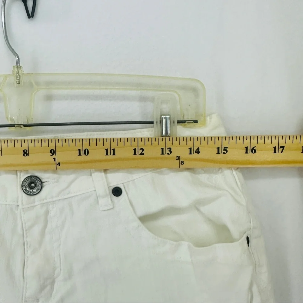 Justice Bermuda Jean Shorts Girls 18.5 White‎